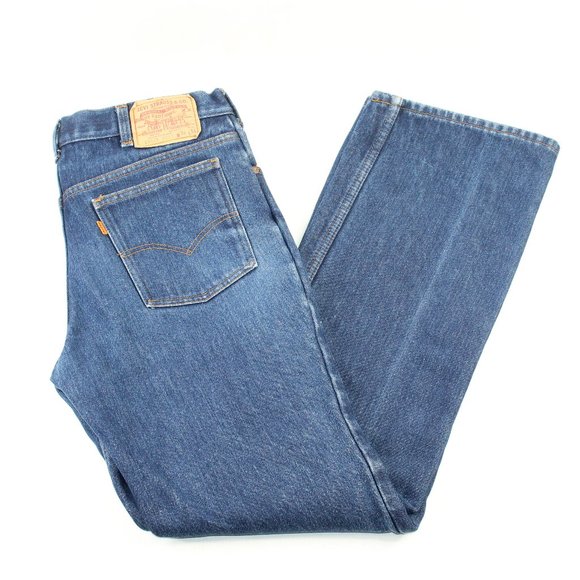 VTG Fleece Lined Levi's 39103 2517 Orange Tab 34x34 Talon 42 Zipper USA 70s 80s